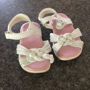 Infant white sandals